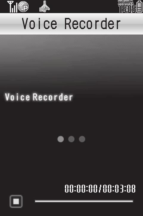 Recording/Playing Voice Recording. If battery runs low while recording, Voice Recorder shuts off.