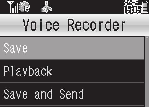 tab S Voice Recorder Recording Window 2 A or % S Recording starts 3 z or % S Recording stops.