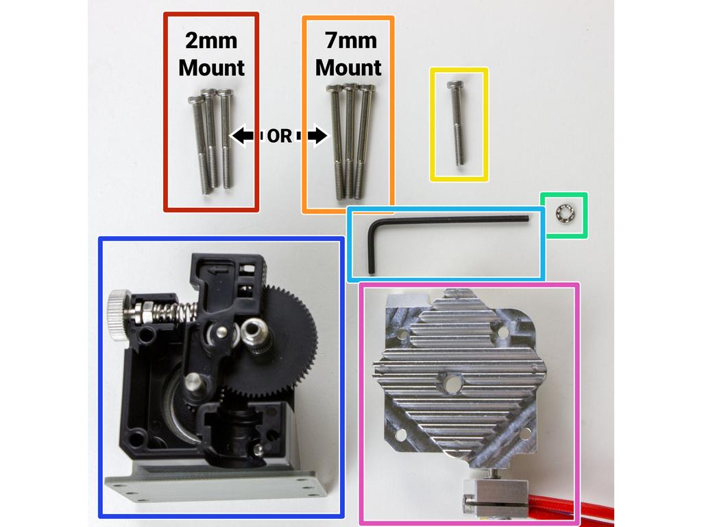 Step 25 Gather Aero Lid Parts Gather: M3x30 screws (for 2mm mount) OR M3x35 screws (for 7mm mount)