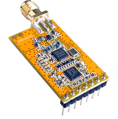 DRF4463D20 Medium Power ISM RF Transceiver Module V1.21 Features GFSK transceiver Module 433Mhz ISM frequency band 40Kbps RF data rate Multiple channels 20dBm Max.