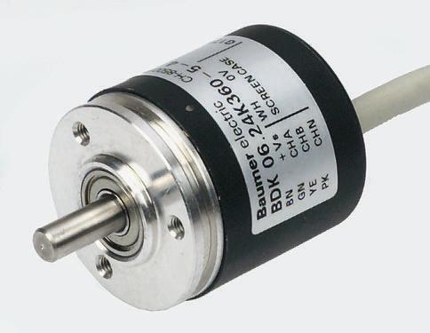 Incremental position encoder uses a single line that alternates black/white two slightly offset sensors produce outputs as shown below detects motion in either