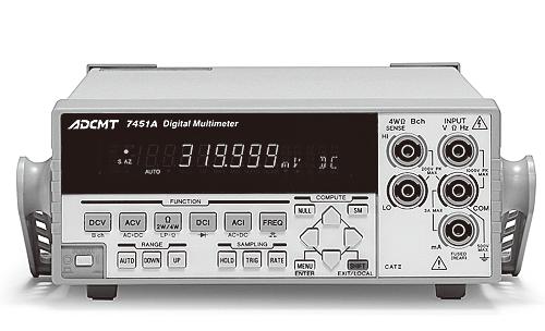 The 7451A/7461A/7461P measures the average current of a pulse signal using the variable integration time function and the 7352A/7352E measures the input and output of a network by 2-channel