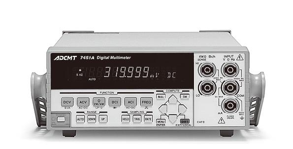 display of 19999) MED: 40  display of 199999) High measurement accuracy of 110ppm (2VDC range) Wide range of current measurement Three ranges: 200mA, 2000mA, 10A 5½-digit/6½-digit High-performance