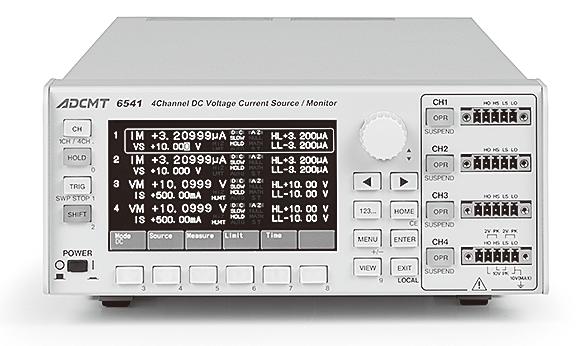 generation 4½-digit Output method Bipolar ±15V/1A ±32V/0.5A ±6V/5A Voltage 10µV Maximum output (top) Minimum resolution (bottom) ±4A/10V ±0.
