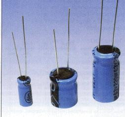 Electrolytic These capacitors are the largest valued capacitors available. They range typically from 1.