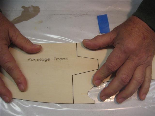 FUSELAGE CONSTRUCTION Note: prior to building and gluing on the work surface use protective covering on your building surface.