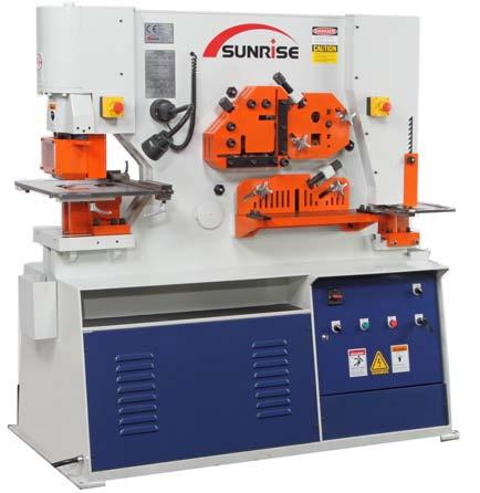 Many options are available factory-installed on Dual-Cylinder Ironworker or Punching
