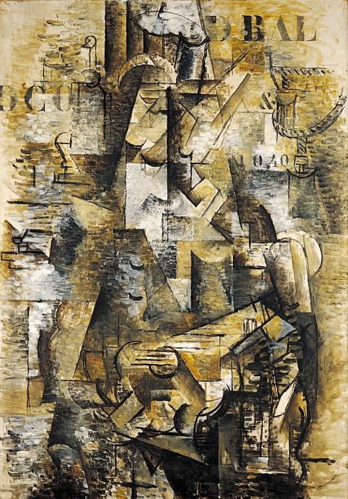 GEORGES BRAQUE, The Portuguese, 1911. Oil on canvas, 3 10 1/8 x 2 8.