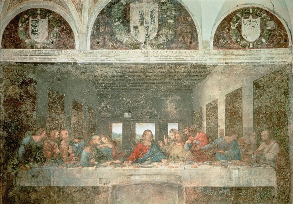 LEONARDO DA VINCI, Last Supper (uncleaned), ca. 1495 1498.
