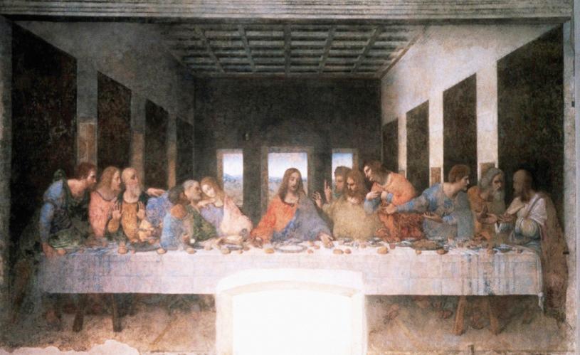 LEONARDO DA VINCI, Last Supper (cleaned), ca. 1495 1498.