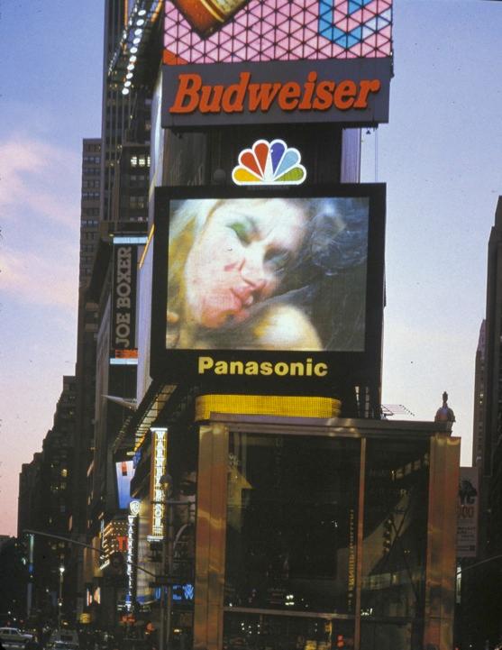 Pipilotti Rist, Open My Glade, a project for Times Square, April 6-May 20, 2000 as part of NBC s
