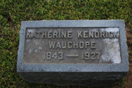 Rev.JosephWalkerWauchope ssecondwifewaskatherine Kate KendrickofFrederickCountry,VA.