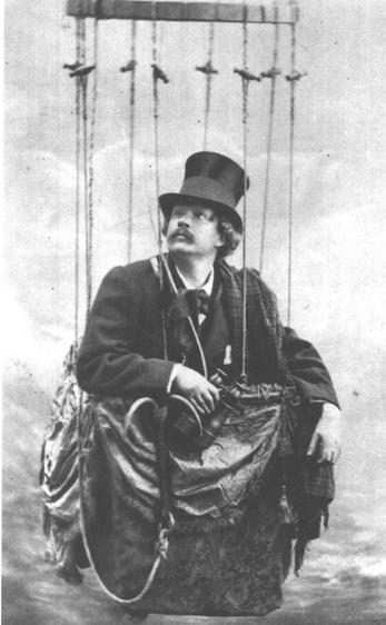 Gaspard Felix Tournachon (1820-1910), a Parisian portrait photographer, was kneeling in a fragile balloon gondola.