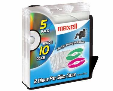 CD-391 Double Slimline Jewel Cases n Holds 2 discs in 1 5mm case n Store 2 Slimline Cases in 1 standard jewel case space n Self-hanging feature Item #