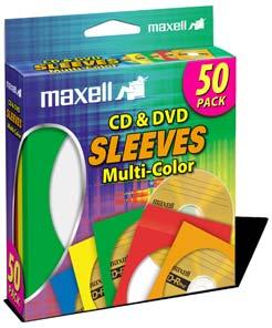 Media Storage CD-400 White CD & DVD SLEEVES (50 Pack) n Protect, store and share your valuable CDs and DVDs with high quality paper storage envelopes n Optimize your storage space with Sleeves which