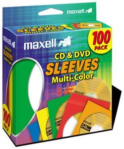 CD-401 Multi-Color CD & DVD SLEEVES (50 Pack) n Protect, store and share your valuable CDs and DVDs with high quality paper storage envelopes n Optimize your storage space with Sleeves that  discs