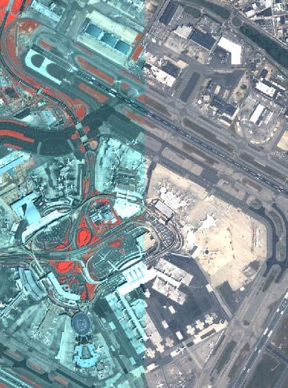 Multispectral images acquired by QuickBird satellite with 2.