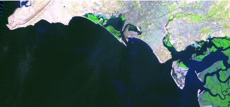 Passive Sensor (Landsat TM) A satellite view of Karachi