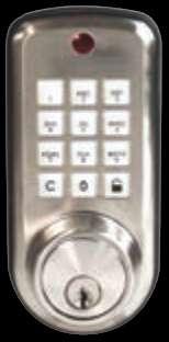 The S mart Ch oice For S ecurity & Style SP ECIF ICATIO NS ELECTRONIC DEADBOLT Fits standard 2-1/8" installation hole 2 Way