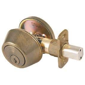 Th e Sm a rt Choice For Security & S t yle SP ECIF ICATIO NS STANDARD DUTY DEADBOLTS / NICKEL STAINLESS STEEL 2 / US5 FUNCTION AGE 43600 43617 43610 43614 Single KD $ 11.