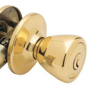 TULIP KNOB lifetime warranty Removable 5 pin tumbler cylinder Reversible, non-handed Fits doors 1-3/8" to 1-3/4" thick Fits standard 2-1/8" installation hole High