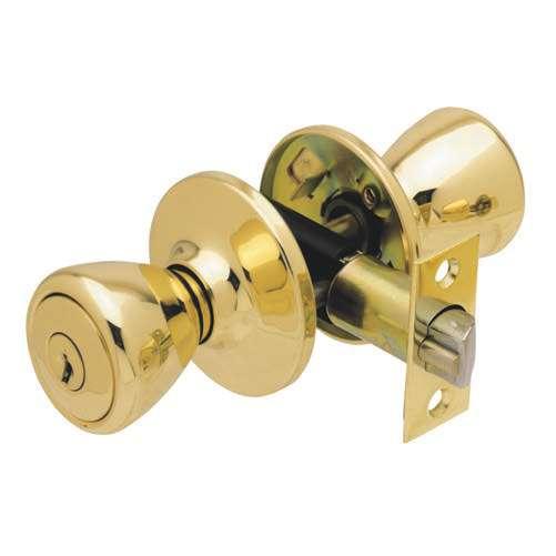 TULIP KNOB 25 Year limited warranty Grade 3 Removable 5 pin tumbler cylinder Reversible, non-handed Fits doors 1-3/8" to 1-3/4" thick Fits standard 2-1/8" installation hole High security 1" throw on