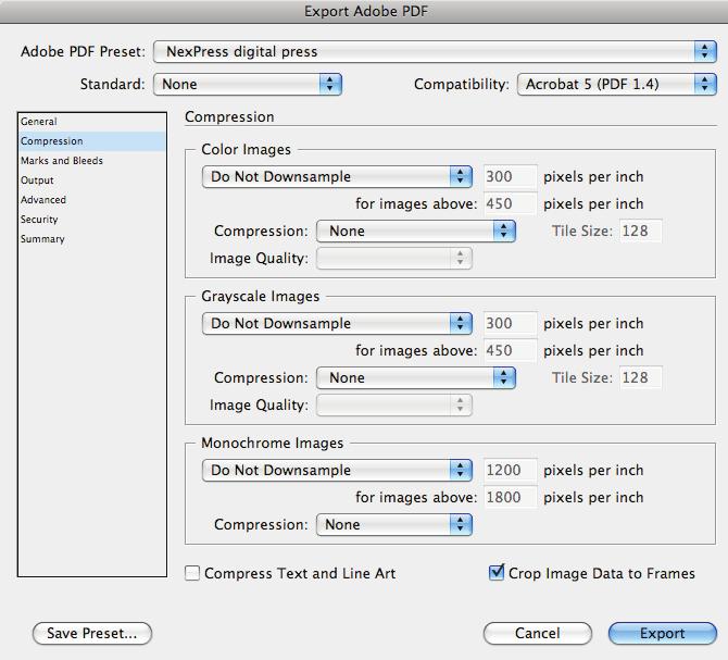 10 Exporting and checking PDFs Exporting and checking PDFs when opaque white is used as a spot color Make sure that the layer with white elements is visible when exporting to PDF.
