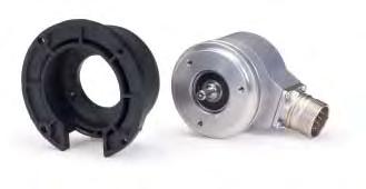 Mounting Accessories for ROC/ROQ/ROD 400 series with synchro flange ROC/ROQ/ROD 400 Series with Clamping Flange Rotary encoders for separate shaft coupling Adapter flange (electrically nonconducting)