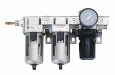 AI-400 filter The air coming from an compressed air supply must be treated and filtered in the AI-400 unit which consists of: Filtering and pressure regulating group.