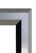 Beveled Vision Lite - 20 Gauge Cold Rolled Steel - Mitered welded corners with