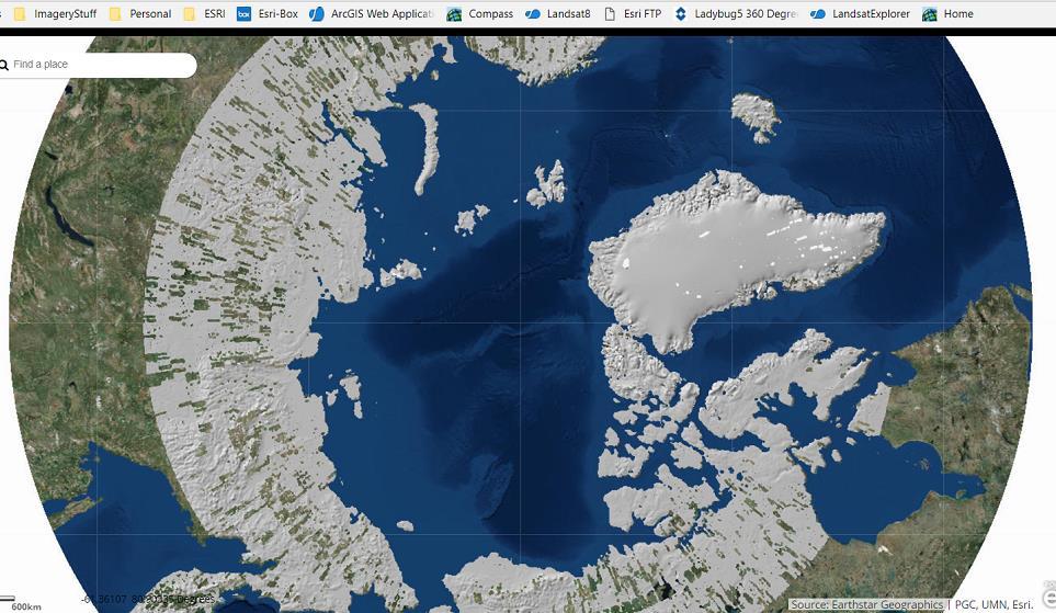 5 and 8 meters - Polar projection WGS_1984_EPSG_Alaska_Polar_Stereographic