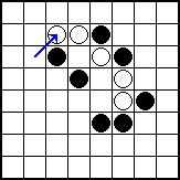 Lines of Action: Game End The game ends when a there is a single, completely connected group of one player s pieces. Connections are made by orthogonal/diagonal adjacency.