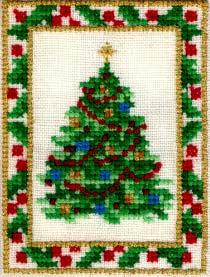 Christmas Tree #3213 14ct 2.83 x 3.83 (72x97mm) #3214 16ct 2.36 x 3.19 (60x81mm) #3215 18ct 2.20 2.98 (56x76mm) 1.