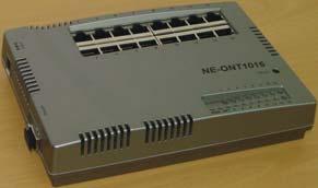 FTTH E - PON ONT System E-PON ONT system consists of GE-PON slave and 4 ports of 100Base-Tx Interface, and is installed at subscriber premises.