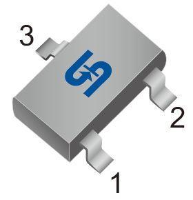 SOT-23 Pin Definition: 1. Gate 2. Source 3. Drain Key Parameter Performance Parameter Value Unit V DS -60 V R DS(on) (max) V GS = -10V 190 V GS = -4.5V 240 mω Q g 8.