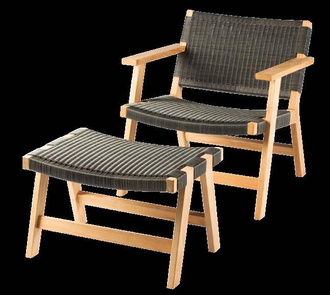 JACKSON EASY CHAIR & FOOTSTOOL TEAK The Devon Jackson Easy chair is easy to feel comfortable in and hard to