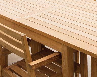 Devon Outdoor Collection 2016/2017 TEAK Teak is a durable tropical hardwood timber, regarded for centuries as the ideal timber for boat building and furniture making where strength and longevity are