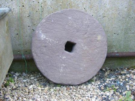 72 A weathered mill wheel