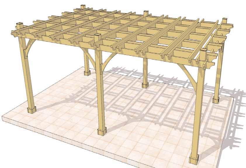 12X20 Breeze Pergola Assembly Manual Outdoor Living Today Revision #10 July 21th, 2015 Note: Post Mounting Hardware is NOT included in this kit.