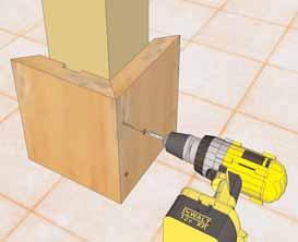 Use 1 Post Skirting with Cleat - 1 1/2 x 9 x 10 (Part J) and a Post Skirting with Dado Cut -
