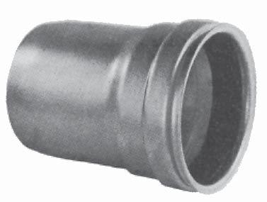 50 Hold bands recommended RING LOCK FEMALE COUPLER (GALVANIZED) 3" WSRL-F300 2.00 lbs $ 17.37 4" WSRL-F400 2.50 18.71 5" WSRL-F500 3.
