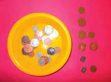 YEAR 1 WEEK 6: COINS Solve problems involving addition to 10p. Give each pair of children a small selection of coins in a bowl.