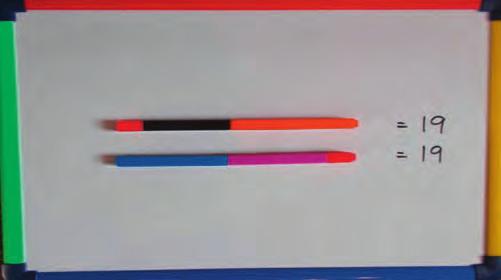 They remove that rod from the bag: if they had the correct colour, they get to keep the rod. Otherwise, they put the rod back in the bag. Whoever gets the most rods after five minutes wins.