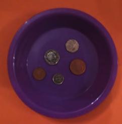 EYFS WEEK 5: COINS Compare similarities and differences between sets of objects. Show children coins in value from 1p to 20p.