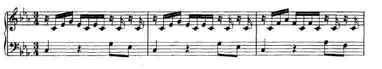 Noot kannab pealkirja Praelude in C moll / pour la Lute /di / Johann Sebastian Bach ja asub Berliini Riigiraamatukogus (Mus ms Bach P 804). Noodinäide 5. J. S. Bach. Prelüüd BWV 999, t 1 3.