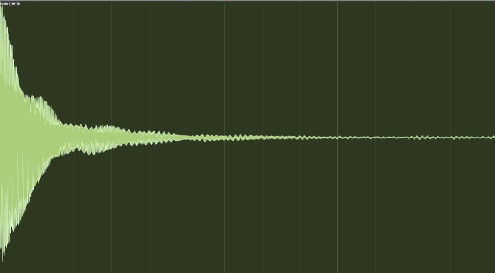 Joonis 1. Esimese keele vibreerimisel tekkiva heli graafiline kujutis.