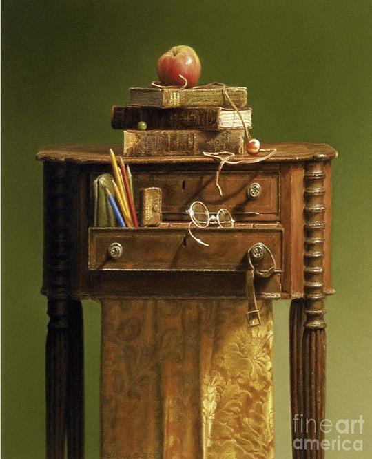 Barbara Groff Leather Bound Barbara is internationally known for her award-winning still life paintings and the ability to accomplish remarkable detail using the traditional pastel medium.