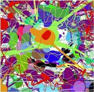 How about Jackson Pollock? Google jackson pollock.