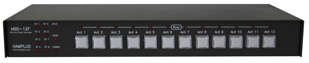 MBD-12F Automatic Antenna Switch Controller MBD-12F is an intelligent controller compatible with all twelve-antenna switches manufactured by Hamplus.
