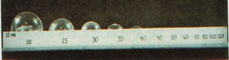 10 illustrates the embedment of the same beads after the line has dried to 8 mils.